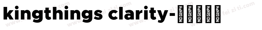kingthings clarity字体转换